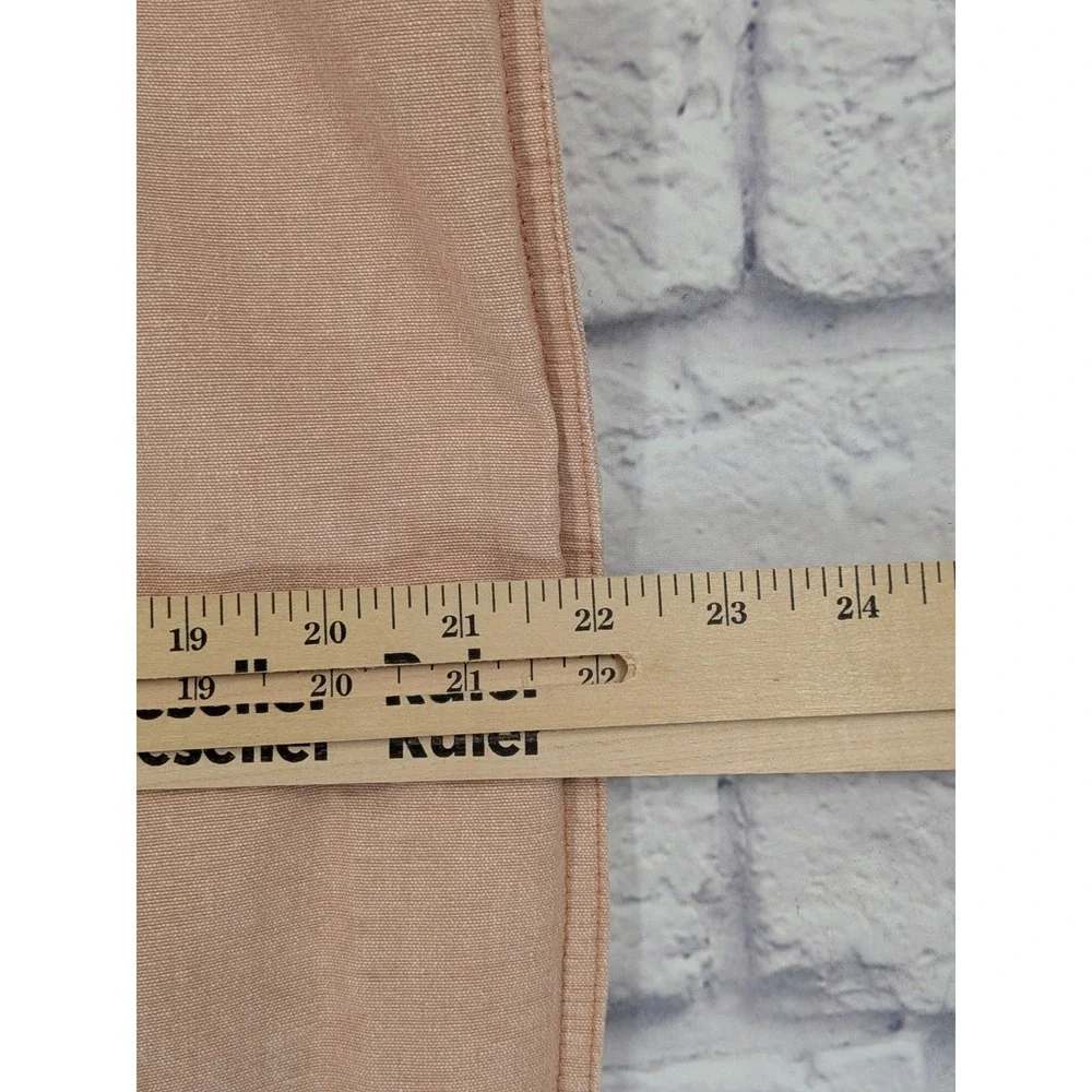 EMBROIDERED🎀Vtg LRL LAUREN Ralph Lauren Square Blush Pink Throw Pillow Case Zip
